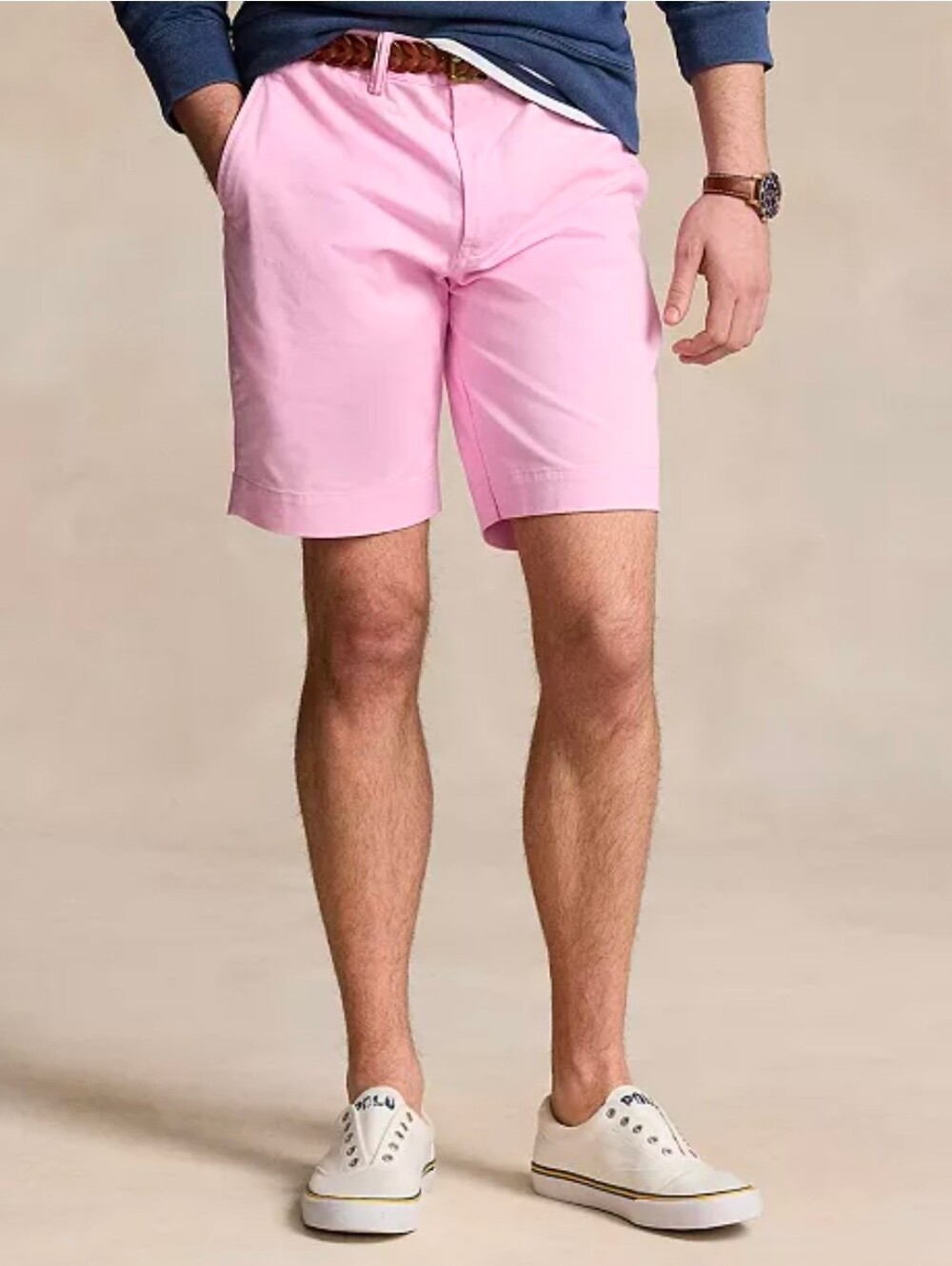 $99 Polo Ralph Lauren Mens Big and Tall Stretch Straight Classic Fit Chino Short